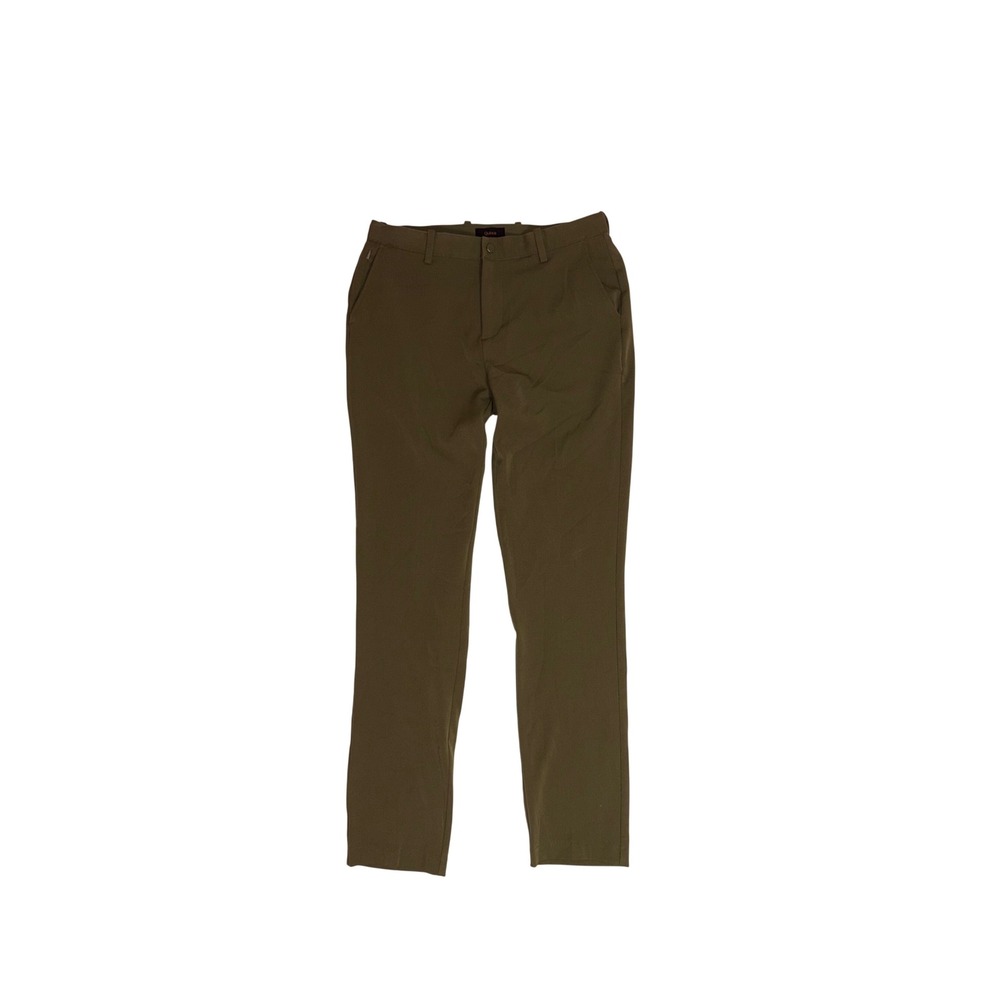QUINCE Ultra-Stretch 24/7 Smart Chino Mens 30x32 Olive Green Performance Pants